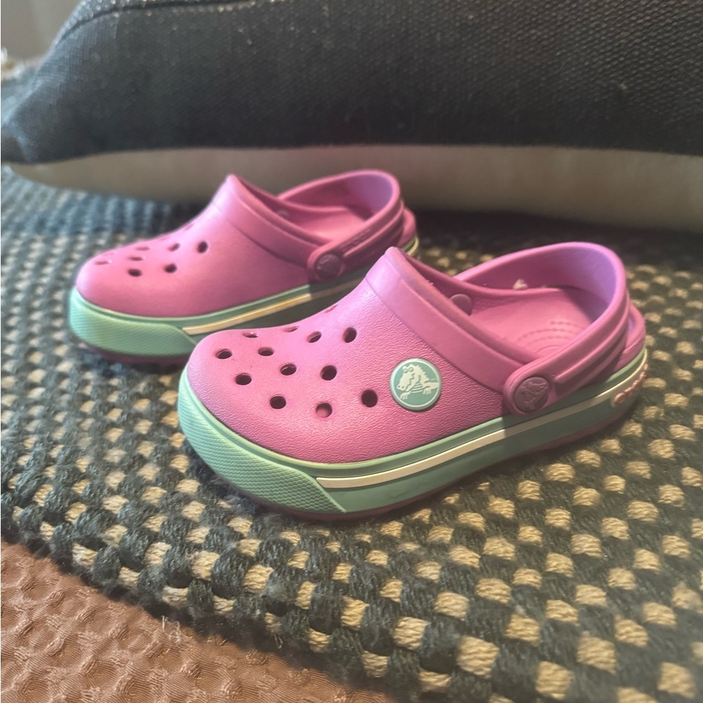 Toddler Crocs.  Pink.  Size 8/9.  Toddler size